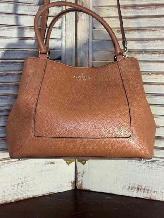 Kate Spade NY Darcy Pebbled Leather Medium Satchel Crossbody - Picture 6 of 15